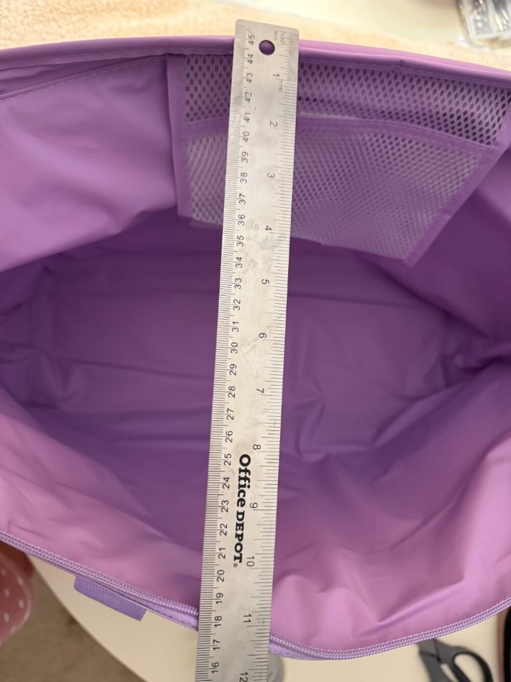 Trader Joe’s Purple Large Reusable Insulated Grocery Cooler Bag Arroyo Pkwy NWT - Picture 5 of 5